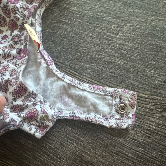 5 for $20 ✨Harper Canyon Pink Floral tie Waist Romper outfit Girls kids size 2 - Picture 5 of 5